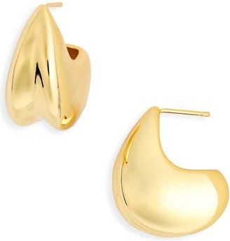 Argento Vivo Puffy J Hoop Earrings in Gold at Nordstrom Rack