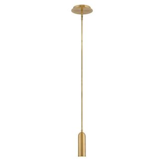 Netlighting Dax Integrated LED Pendant Ceiling Light Heritage Brass in Gold