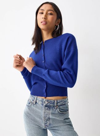 Twik Womens Fitted-waist Cardigan Sweater