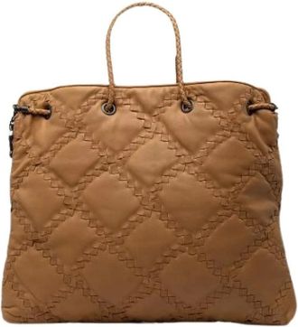 Bottega Veneta Pre-owned Tote Bags, female, Brown, Size: ONE SIZE Pre-owned Vintage Tote Bag