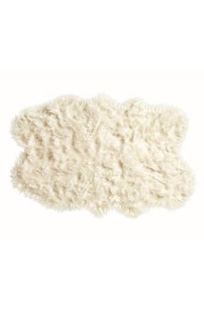 Luxe Gordon Faux Fur Throw - Off White at Nordstrom Rack