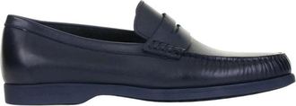 Fratelli Rossetti Klassieke leren penny loafers - Heren - Loafers - Blauw - 43 1/2 EU - Leer - Schoenen