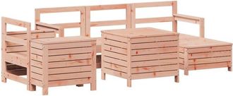 vidaXL 7 Piece Garden Sofa Set Solid Wood Douglas Fir vidaXL