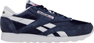 Reebok Heren-sportschoenen met panelen van nylon en su&egrave;de (Marine)
