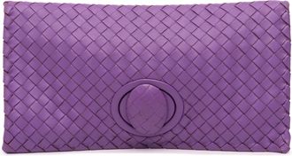 Bottega Veneta Nappa Intrecciato Turn Lock Clutch