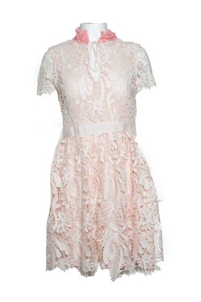 Maje lace dress in pink