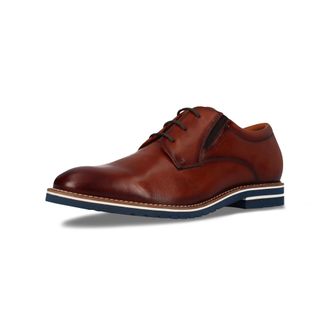Salamander Schn&uuml;rschuh SALAMANDER, Herren, Gr. 40, cognac, Leder, Basic, Schuhe Schn&uuml;rschuh, Schn&uuml;rer, Business Schuh, Halbschuh mit Blockabsatz