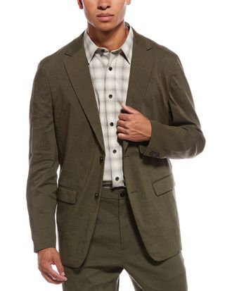 Theory Clinton Linen-Blend Blazer