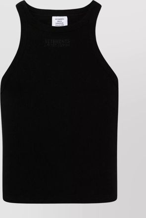 VETEMENTS logo cotton tank top