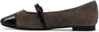Frau Daino Ballerina - Dames - Ballerinas - Grijs - 38 EU - Leer - Schoenen