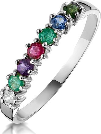 The Diamond Store D. E.A. R.E. S.T 9K White Gold Ring