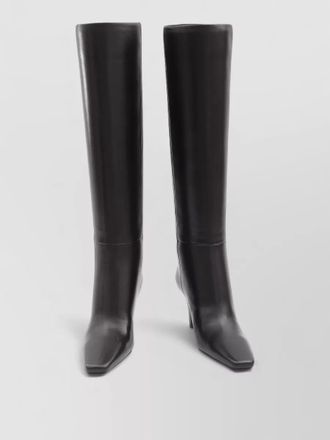 Saint Laurent jill knee boots leather squared toe