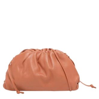 Bottega Veneta Pre-owned Clutches, female, Brown, Size: ONE SIZE Pre-owned Leather Pouch