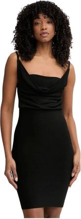 Guess Kleedjes, Dames, Zwart, M, Polyester, Arisa Jurk