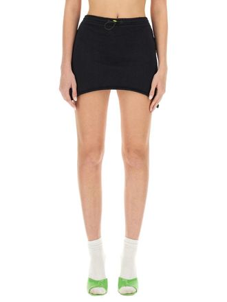 Barrow Cotton Mini Skirt - Black