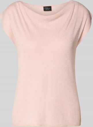 s.Oliver Black Label Relaxed Fit T-Shirt aus Viskose-Mix in Rose, Gr&ouml;&szlig;e 34