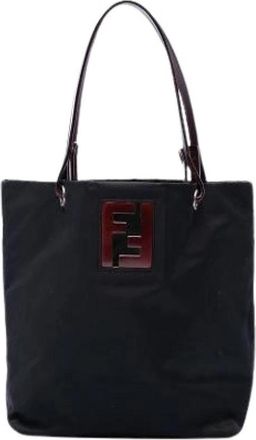 Fendi Pre-owned Vintage Tote Bag - Dames - Vintage Shopper - Zwart - ONE Size - Leer - Vintage