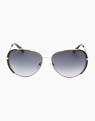 Marc Jacobs Womens Marc Jacobs Dark Grey SF Lensed Gold Sunglass - Size: ONE size