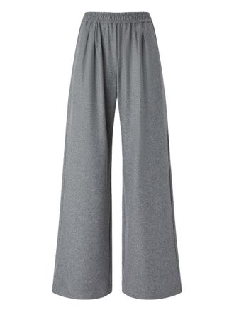 Pinko Ramona Trousers In Grey Wool Blend