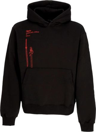 Dolly Noire Outline Hoodie - Heren - Hoodies - Zwart - S - Katoen - Hoodies & sweatvesten