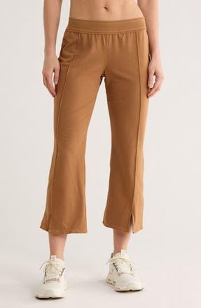 Free People FP Movement Tryouts Crop Flare Leg Pants in Twig at Nordstrom Rack, Size X-Small