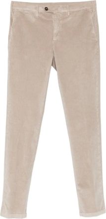 Canali Ribfluwelen broek - Beige