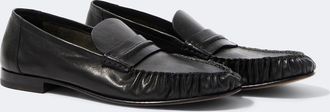 The Row Theo leather penny loafers