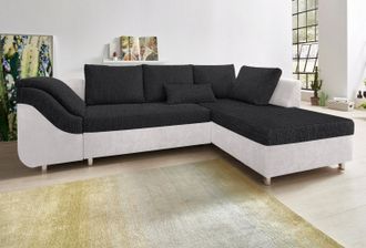 Collection Ab Ecksofa »Sally L-Form« mit und ohne Bettfunktion, inklusive loser Rücken- und Zierkissen