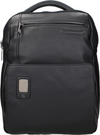 Piquadro Leren Rugzak - Heren - Rugzakken - Zwart - ONE Size - Leer - Tassen