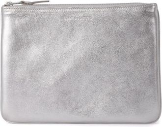 Comme Des Gar&ccedil;ons Bustina Wallet - Dames - Clutches - Grijs - ONE Size - Leer - Tassen