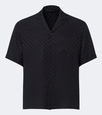 Gucci Camisa bowling de jacquard GG de seda