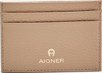 Aigner Beige Leather Card Holder