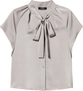 Twin-Set Camicia con fiocco - Grigio
