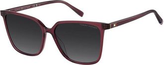 Tommy Hilfiger TH 2292/S LHF/9O Womens Sunglasses Burgundy Size 55