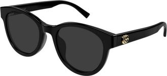 Gucci Grey Oval Ladies Sunglasses GG2127SK 001 54