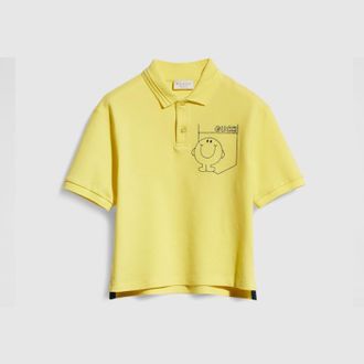 Gucci Kids - Cotton Polo Shirt, Size 10 years, Yellow