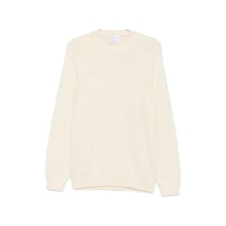 Scaglione Ribbed-knit Raglan-sleeve Sweater