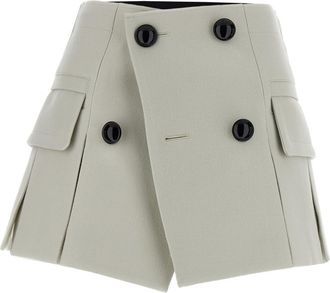 sacai Grey Melton Skort