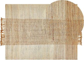 Beliani Rug HAMZALAR Beige 140 x 200 cm Jute