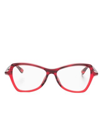 Theo Eyewear Occhiali Bedtime a farfalla - Rosso
