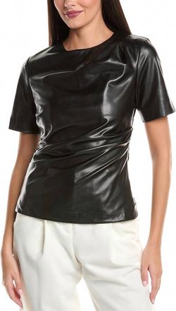 SIMKHAI Taena Draped Top In Black