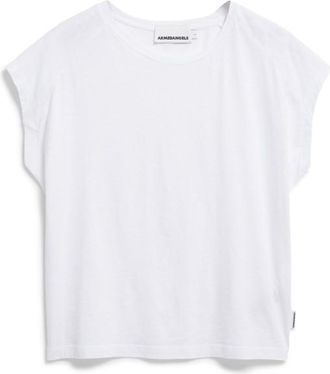 Armedangels Slub Jersey T-Shirt f&uuml;r Damen | wei&szlig;