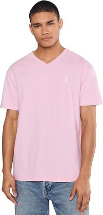 Polo Ralph Lauren Classic Fit Jersey V-Neck T-Shirt Mens Clothing Garden Pink : 2XL, Jersey/Cotton