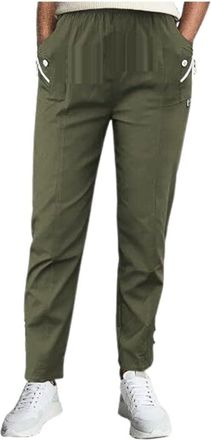 Generic Cherry Berry Womens Trousers Elasticated High Waist Relax Fit Ladies Full Length Casual Everyday Soft Stretchy Lightweight Pants (UK, Numeric, 10, Reg