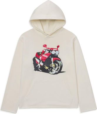 Honor The Gift Speedbike Graphic Hoodie in White at Nordstrom Rack, Size Xxx-Large