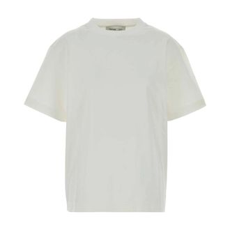Carven T-Shirts, female, White, Size: XS Signature Logo T-Shirt