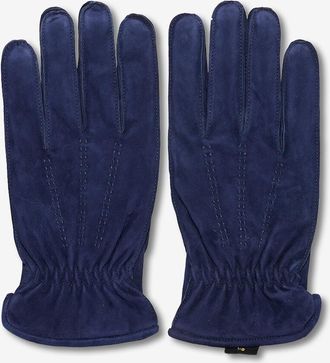 Restelli Guanti Wildlederhandschuhe mit Kaschmirfutter