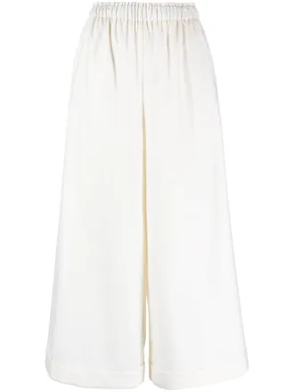 Daniela Gregis wide-leg wool trousers - women - Wool - One Size - White