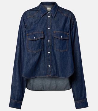 Khaite Grenon asymmetric denim shirt