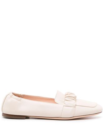 AGL Marla ruched loafers - Neutrals